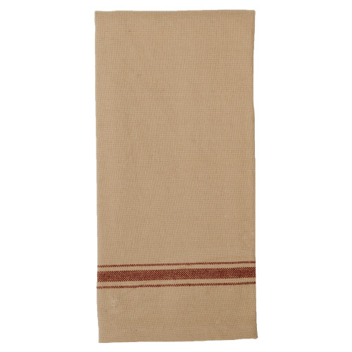 Grain Sack Stripe BarnRed Towel