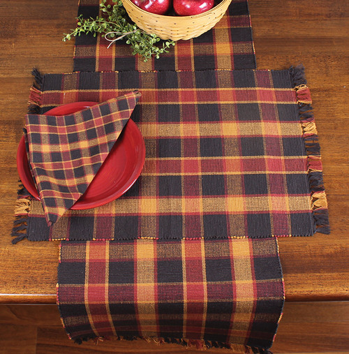 Homestead Black Table Runner