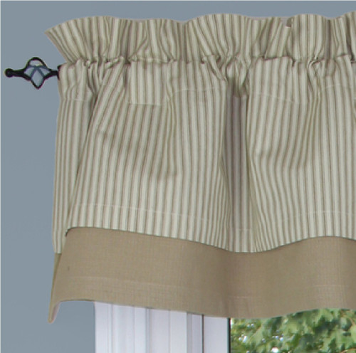 Clanton Tan Valance