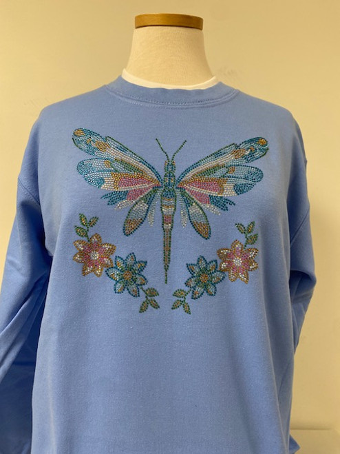 Dragonfly Flower Sweatshirt