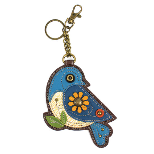 Coin Purse/KeyFob- Bluebird