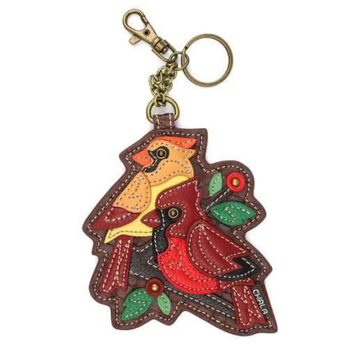 Coin Purse/KeyFob- Cardinal