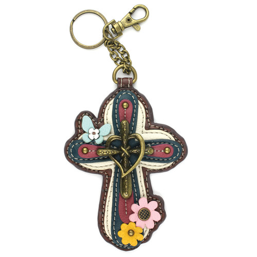 Coin Purse/Key Fob - Cross