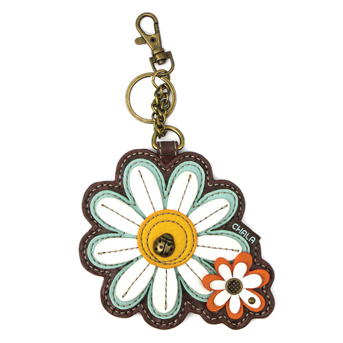Coin Purse/Key Fob - Daisy