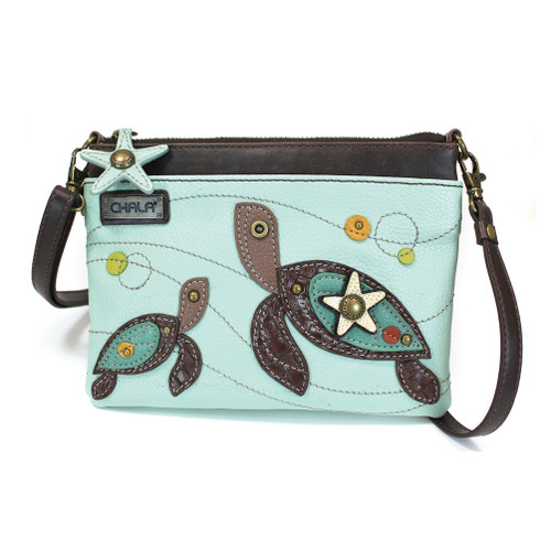 Mini Crossbody-Turtle-lt blue