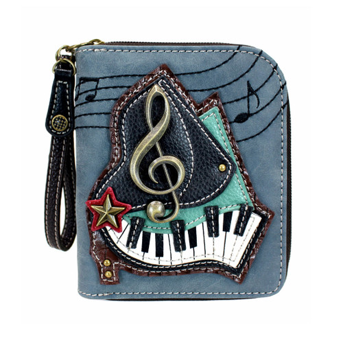 Zip-Around Wallet-Piano-indigo