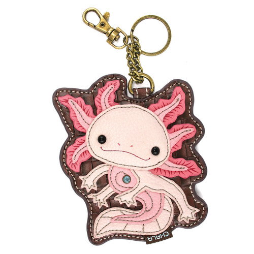 Coin Purse/Key Fob- Axolotl