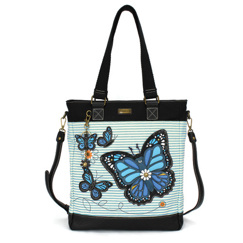 Work Tote - Blue Butterfly