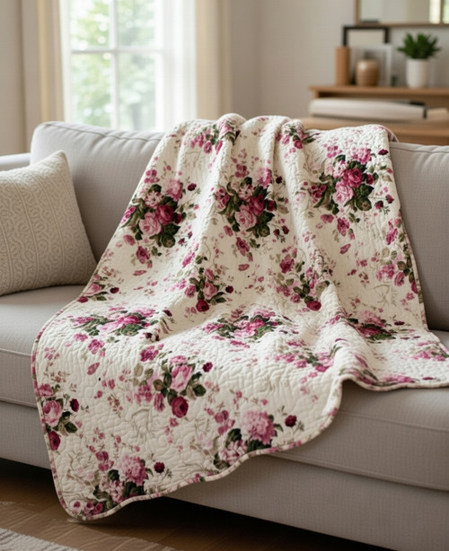 Rose Bud Throw