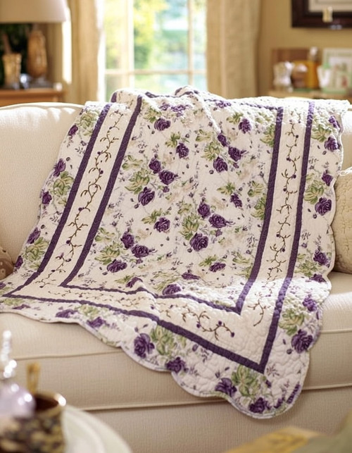 Plum Purple Throw