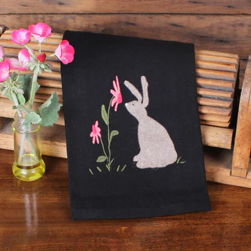 Primitive Bunny Towel