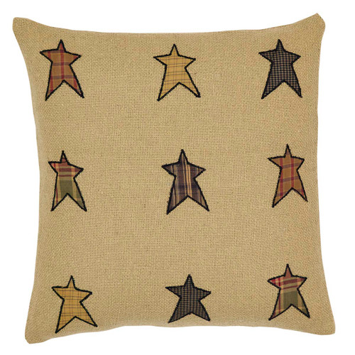 Stratton Applique Star Filled Pillow 16x16