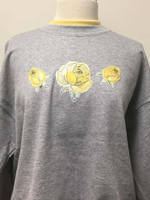 Yellow Rose Sweatshirt