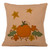 Harvest Pumpkin & Leaves Tea Dyed Pillow