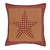Ninepatch Star Quilted Filled Pillow 16x16