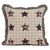 Bingham Star Fabric Filled Pillow with Applique Stars 16x16