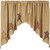 Stratton Burlap Applique Star Swag Set of 2 36x36x16