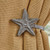 STAR CURTAIN TIE BACK GALVANIZED