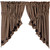 Black Star Scalloped Prairie Swag Set of 2 36x36x18