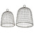 WIRE BELL CLOCHES SET OF 2