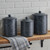 GRANITE ENAMELWARE CANISTERS SET OF 3 GRAY