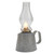 SMALL GALVANIZED OIL LAMP WITH GLOBE