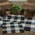 WICKLOW CHECK RAG RUG RUNNER 2X6 BLACK/CREAM