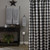 WICKLOW CHECK SHOWER CURTAIN 72X72 BLACK/CREAM