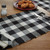 WICKLOW CHECK TABLE RUNNER 13X36 BLACK/CREAM