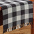 WICKLOW CHECK TABLE RUNNER 13X36 BLACK/CREAM