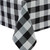 WICKLOW CHECK TABLECLOTH 54X54 BLACK/CREAM