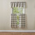 WEATHERED OAK LINED LAYERED VALANCE 72X16