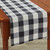 WICKLOW CHECK BACKED TABLE RUNNER 14X72 - BLACK/CREAM