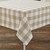WICKLOW CHECK TABLECLOTH 54X54 NATURAL