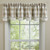 WICKLOW CHECK LINED LAYERED VALANCE 72X16 -  NATURAL