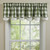 WICKLOW CHECK LINED LAYERED VALANCE 72X16 -  SAGE GREEN