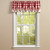 WICKLOW CHECK LINED POINT VALANCE 72X15 RED