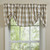 WICKLOW CHECK LINED FARMHOUSE VALANCE - NATURAL