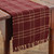 STURBRIDGE CHINDI TABLE RUNNER - 36"L - WINE