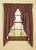 STURBRIDGE LINED GATHERED SWAG - 63"L - WINE