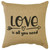 LOVE IS ALL SENTIMENT PILLOW 10"