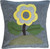 Yellow Flower Felt Pillow