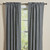 STAFFORD LINED PANELS 72" X 84" PR. - BLACK/CREAM