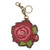 Coin Purse/Key Fob - Rose Red