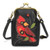 Kisslock Cellphone Crossbody - Cardinal - black