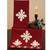 Snowflakes 14" x 36" Barn Red