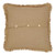 Burlap Natural Ruffled Fringed Filled Pillow 16x16