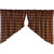Primitive Check Prairie Swag Lined Set of 2 36x36x18