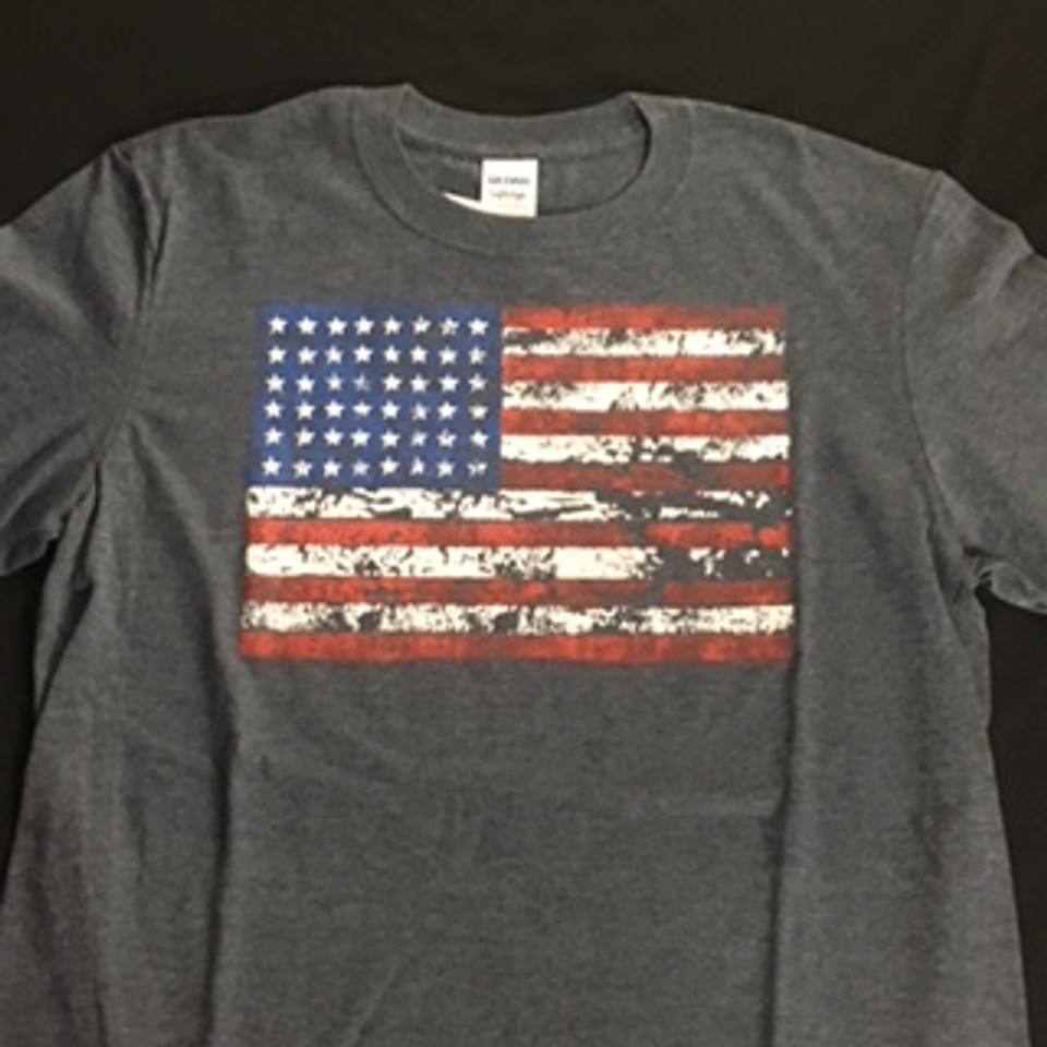 American Flag Distressed T-Shirt - Schrock Shoppes