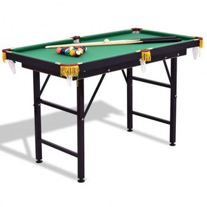 47 Inch Folding Billiard Table with Cues and Brush Chalk -Green B593-SP36565color 47 Inch Folding Billiard Table with Cues and Brush Chalk -Green B593-SP36565color